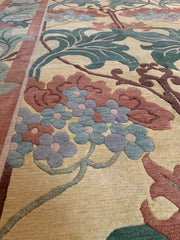 RESERVED 9x12.5 Vintage Indian William Morris Design Carpet // ONH Item mc001587 Image 6