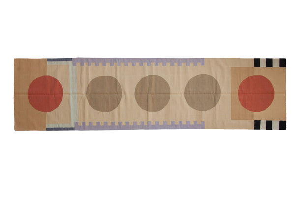 3x12 Vintage Contemporary Kilim Rug Runner // ONH Item mc001110