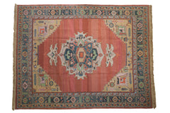 9x12 Vintage Indian Serapi Soumac Design Carpet // ONH Item mc001416