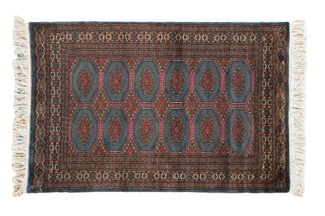 2.5x4 Vintage Fine Pakistani Turkmen Design Rug // ONH Item mc001498