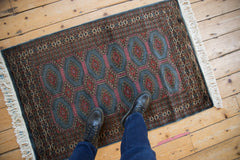2.5x4 Vintage Fine Pakistani Turkmen Design Rug // ONH Item mc001498 Image 1