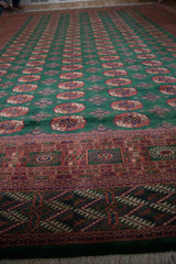 10.5x13.5 Vintage Fine Bokhara Carpet // ONH Item mc001502 Image 7