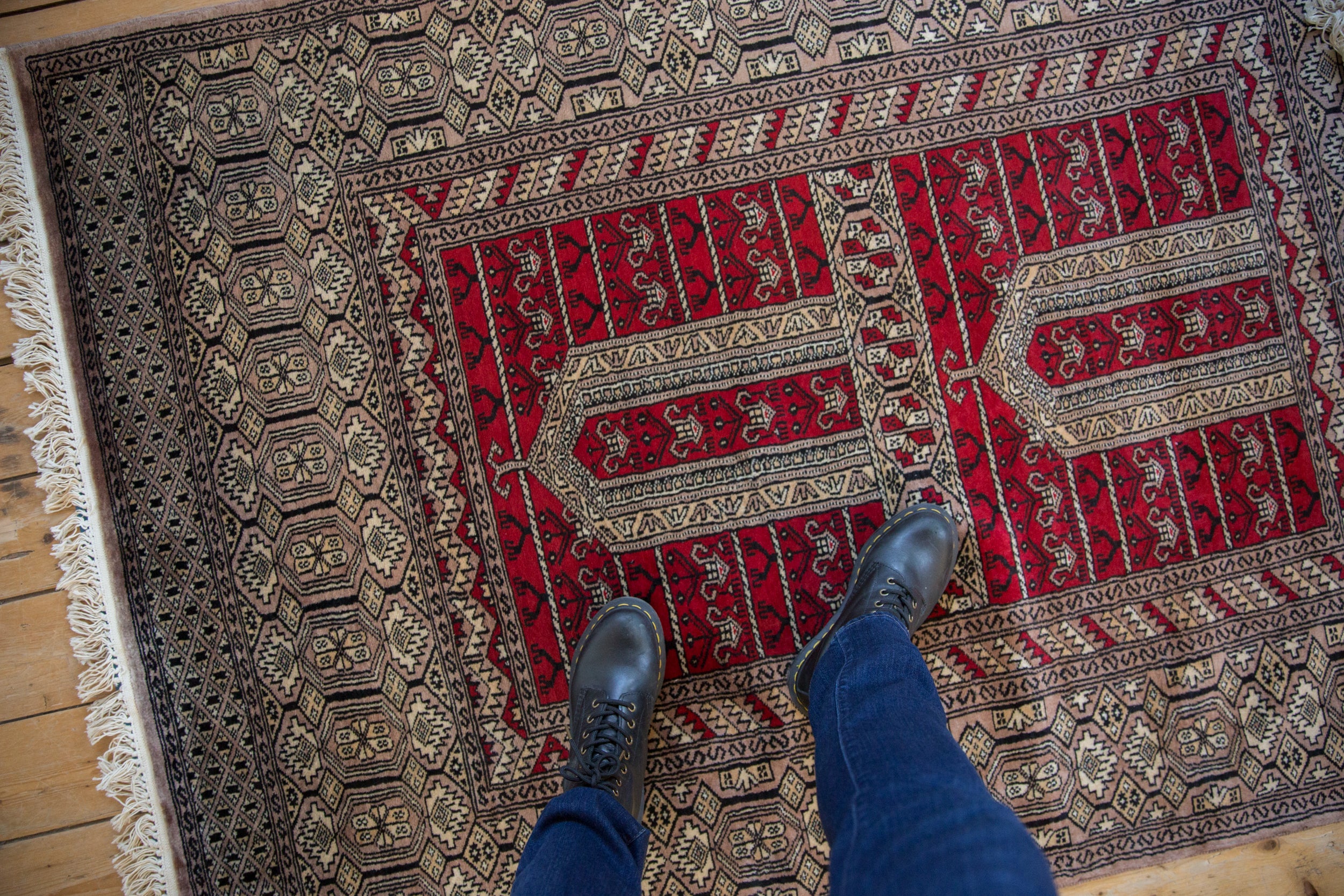 4x6 Vintage Fine Pakistani Turkmen Design Rug // ONH Item mc001689 Image 1