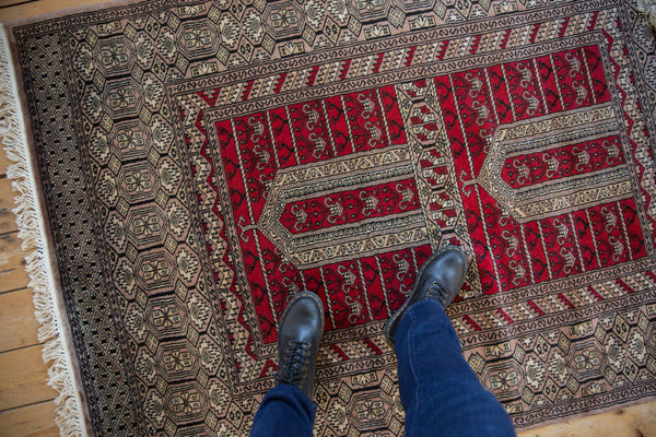 4x6 Vintage Fine Pakistani Turkmen Design Rug // ONH Item mc001689 Image 1