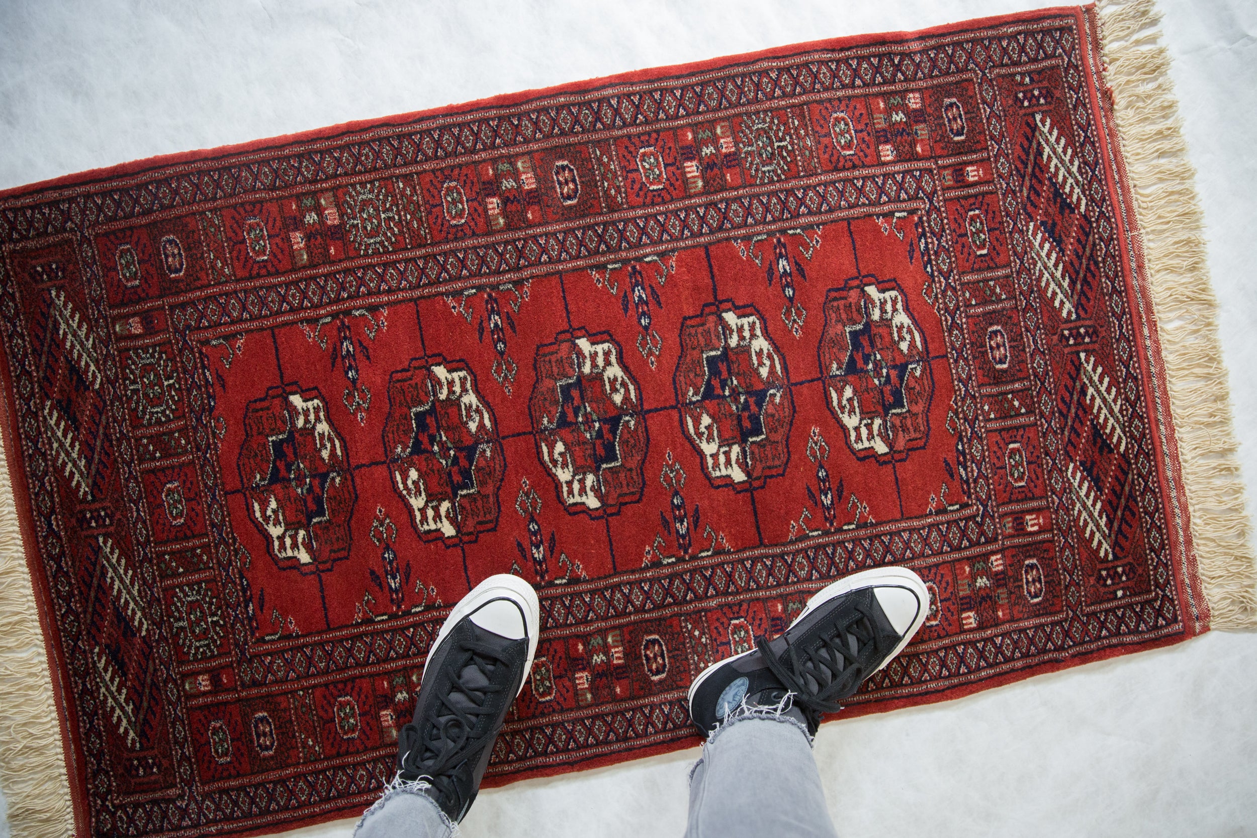 2.5x4 Vintage Fine Bokhara Rug Runner // ONH Item mc001959 Image 1