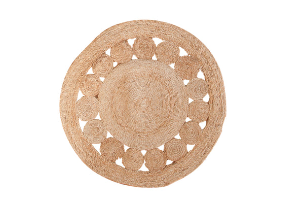 Jute Round Natural New Carpet Collection