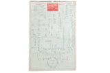 Vintage 1980s McCoy Intermediary Metabolism science chart, white with red and blue diagrams.