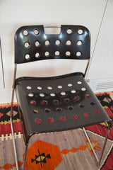Retro Vintage Bieffeplast Black Chair // ONH Item RH119 Image 2