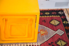 Retro Vintage Orange Nesting Cubes Storage // ONH Item RH120 Image 3