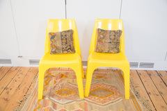 Retro Vintage Borg Wagner Yellow Chairs // ONH Item RH124 Image 3