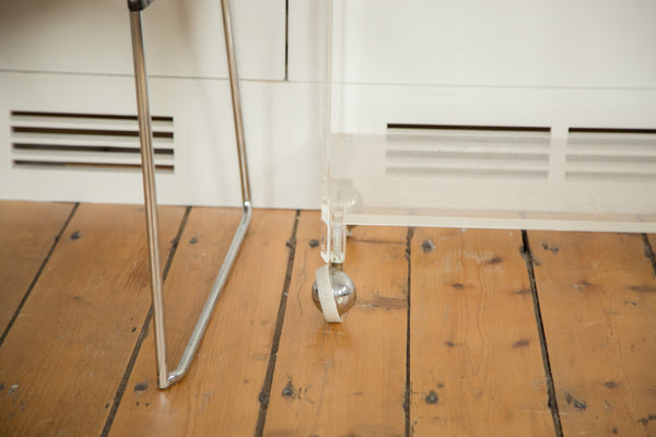 Vintage Lucite Rolling Cart Table // ONH Item RH129 Image 7