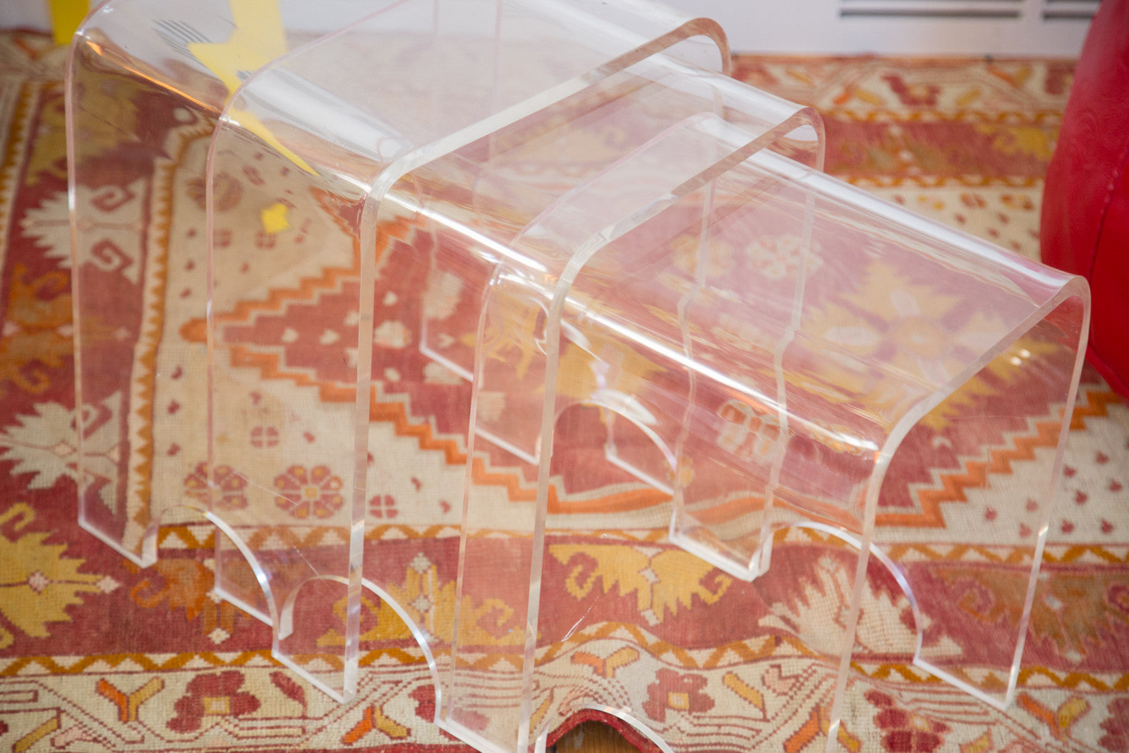 Vintage Lucite Nesting Tables // ONH Item RH131 Image 1