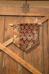 Detailed pattern of antique circa 1880s Northwest Persian rug fragment on RUGLING.