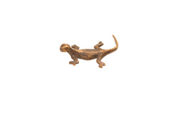 Vintage Gecko Bronze Gold Weight