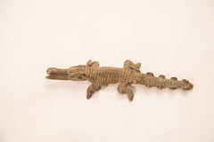 Vintage Dark Crocodile Bronze Gold Weight
