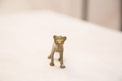Vintage Large Lioness Bronze Gold Weight