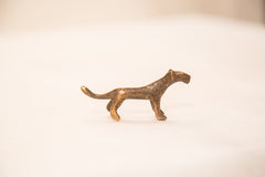 Vintage Tiny Cheetah Bronze Gold Weight