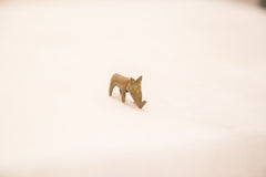 Vintage Tiny Rhino Bronze Gold Weight