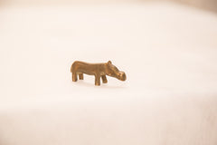 Vintage Tiny Hippo Bronze Gold Weight
