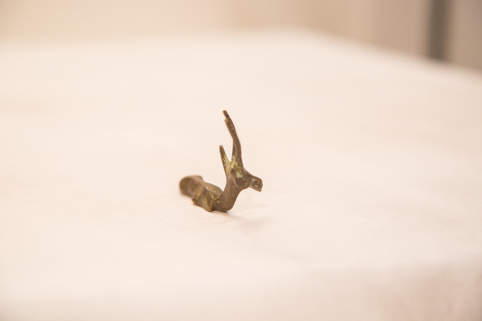 Vintage Resting Gazelle Bronze Gold Weight