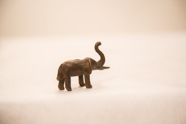 Vintage Dark Elephant Bronze Gold Weight