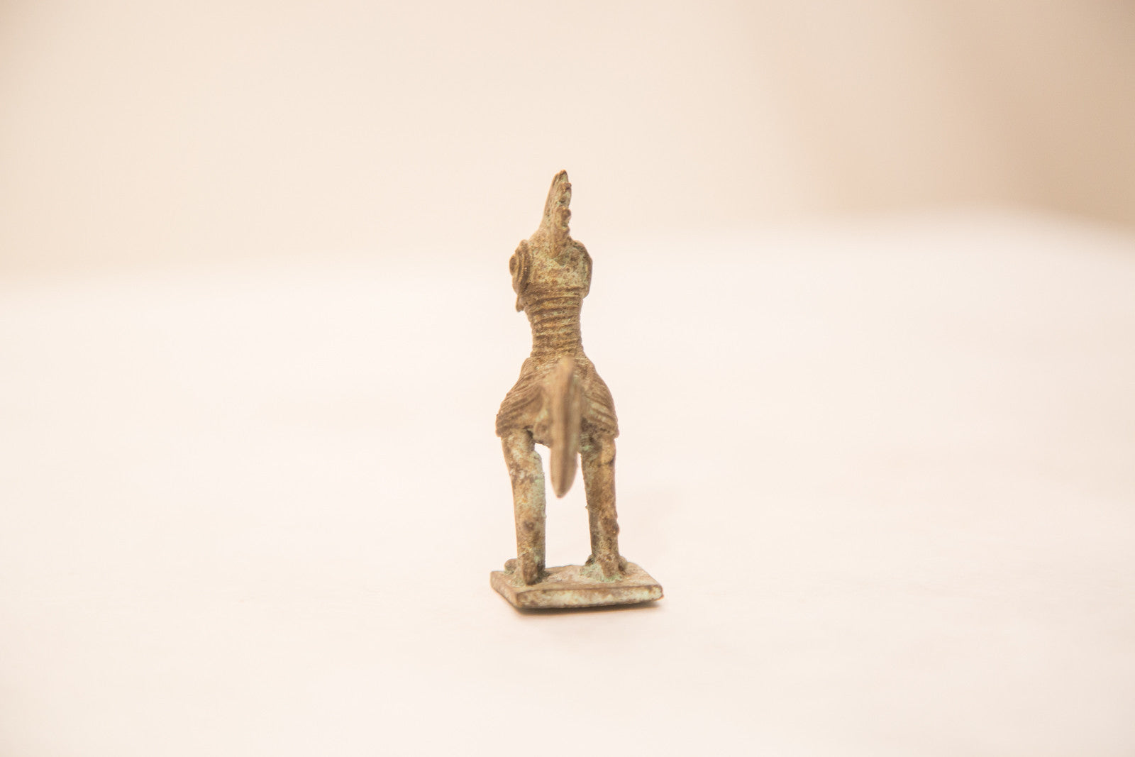 Vintage Oxidized Rooster Bronze Gold Weight