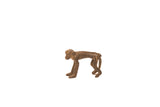 Vintage monkey bronze gold weight with intricate handmade details and an iron-like patina.