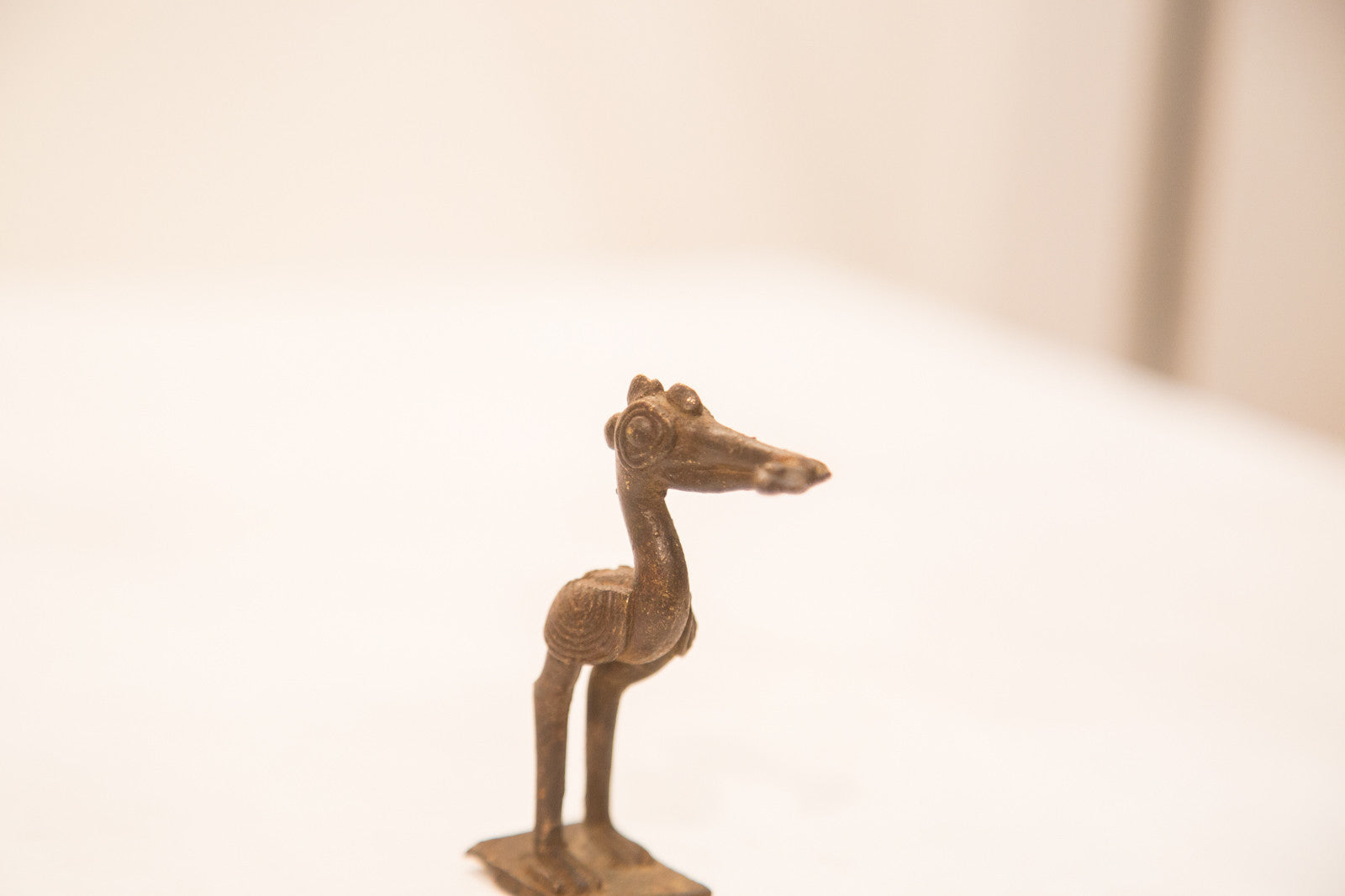 Vintage Pelican With Fish Bronze Gold Weight