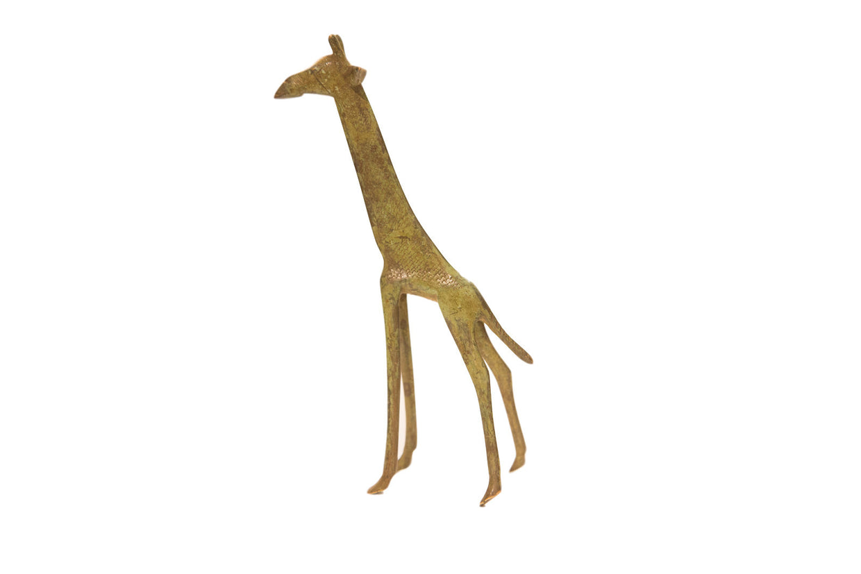 Vintage Large Giraffe Bronze Gold Weight