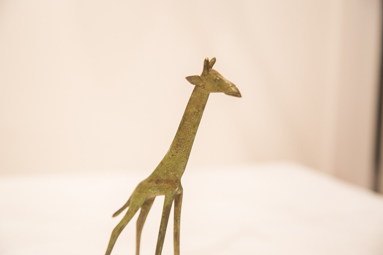 Vintage Large Giraffe Bronze Gold Weight