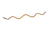 Handcrafted Vintage Iron Snake, 21 inches long, with a wavy form and rich rust patina.