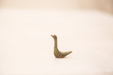 Vintage bronze duck gold weight, handmade with expressive posture and rich patina.