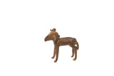 Vintage bronze ram sculpture, a collectible gold weight with a dark patina.