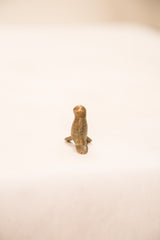Vintage Spotted Thick-Knee Bird Bronze Gold Weight