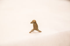 Vintage Spotted Thick-Knee Bird Bronze Gold Weight
