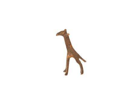 Vintage Small Giraffe Bronze Gold Weight