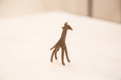 Vintage Small Giraffe Bronze Gold Weight