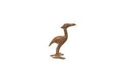 Vintage Secretary Bird Bronze Gold Weight