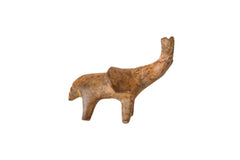 Vintage African Miniature Bronze Elephant with Rusty Patina Figurine