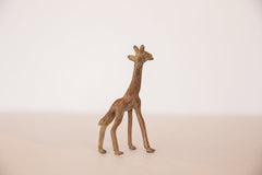 Vintage African Small Bronze Giraffe Figurine Image 3