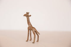 Vintage African Small Bronze Giraffe Figurine Image 4