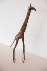 Vintage African Tall Bronze Giraffe Figurine Image 7