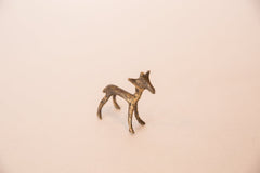 Vintage African Bronze Gazelle Fawn Figurine Image 2