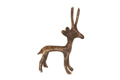 Vintage African Small Bronze Gazelle Figurine