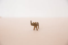 Vintage African Miniature Bronze Sloped Back Rhinoceros Figurine Image 2