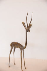 Vintage African Large Bronze Left Facing Gazelle Figurine Image 3