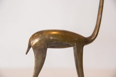 Vintage African Tall Bronze Right Facing Gazelle Figurine Image 2
