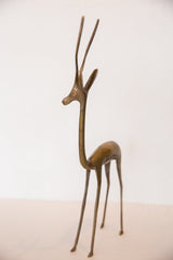 Vintage African Tall Bronze Right Facing Gazelle Figurine Image 3