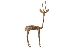 Vintage African Bronze Right Facing Gazelle Figurine