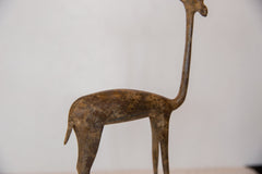 Vintage African Bronze Right Facing Gazelle Figurine Image 2
